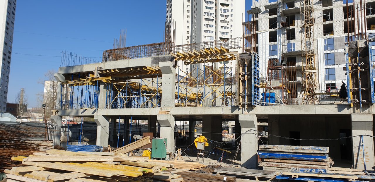 Progress of construction of the residential complex «Fifth Continent»