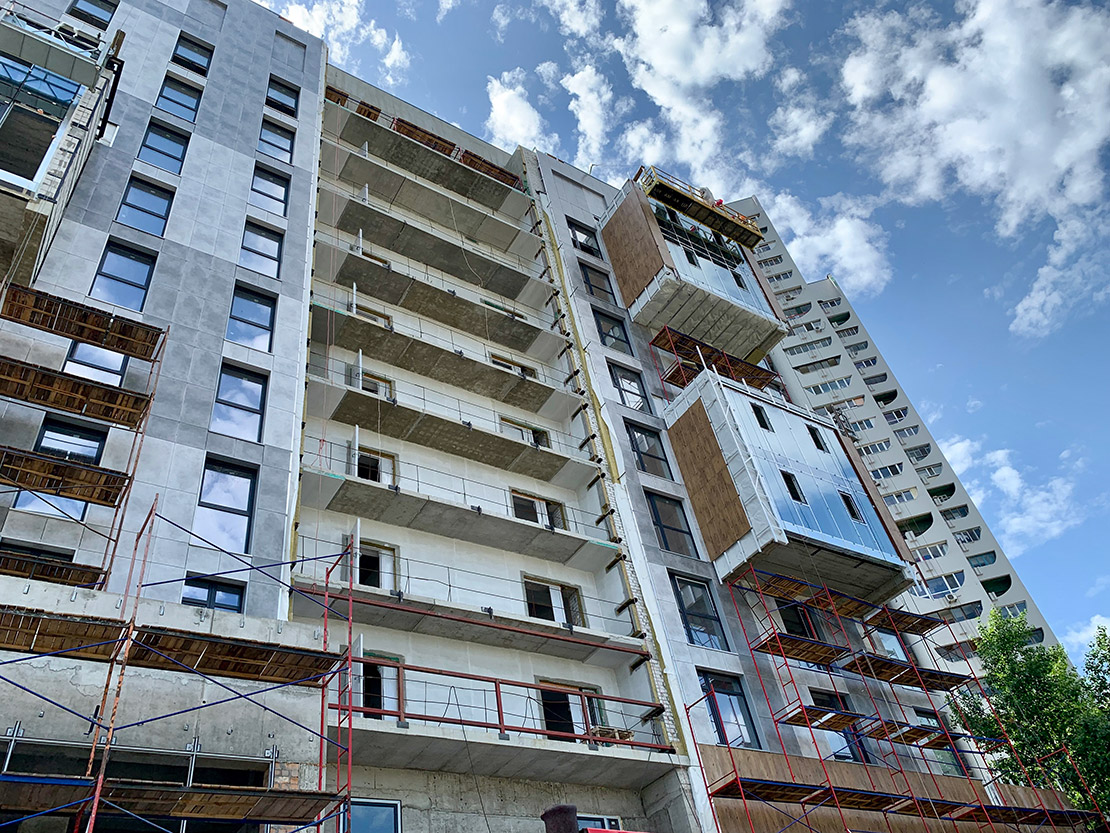 Progress of construction of the residential complex «Fifth Continent»