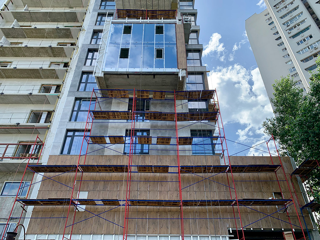 Progress of construction of the residential complex «Fifth Continent»