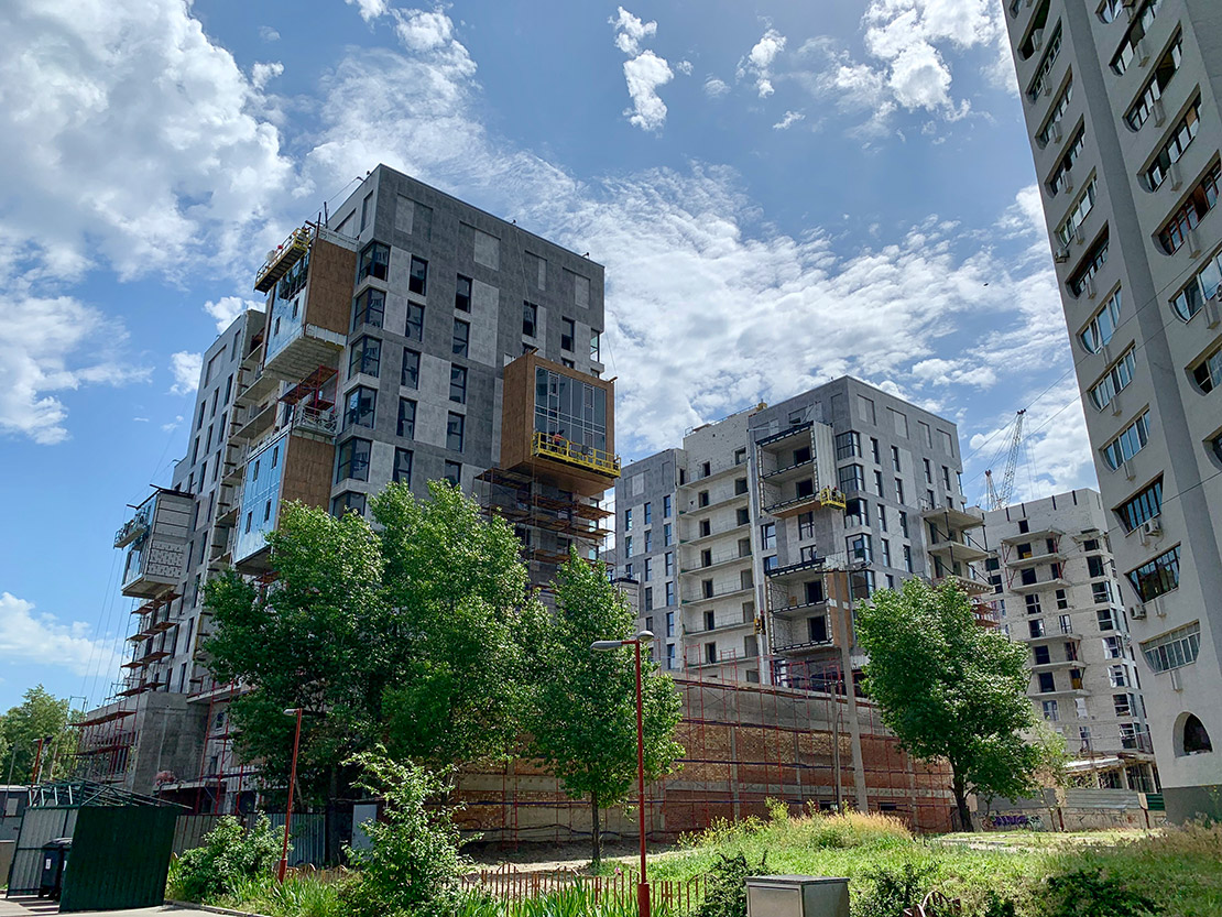 Progress of construction of the residential complex «Fifth Continent»