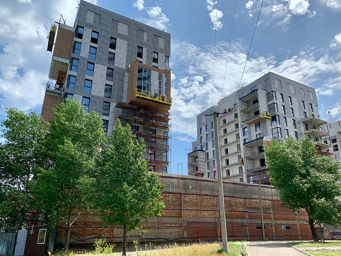 Progress of construction of the residential complex «Fifth Continent»