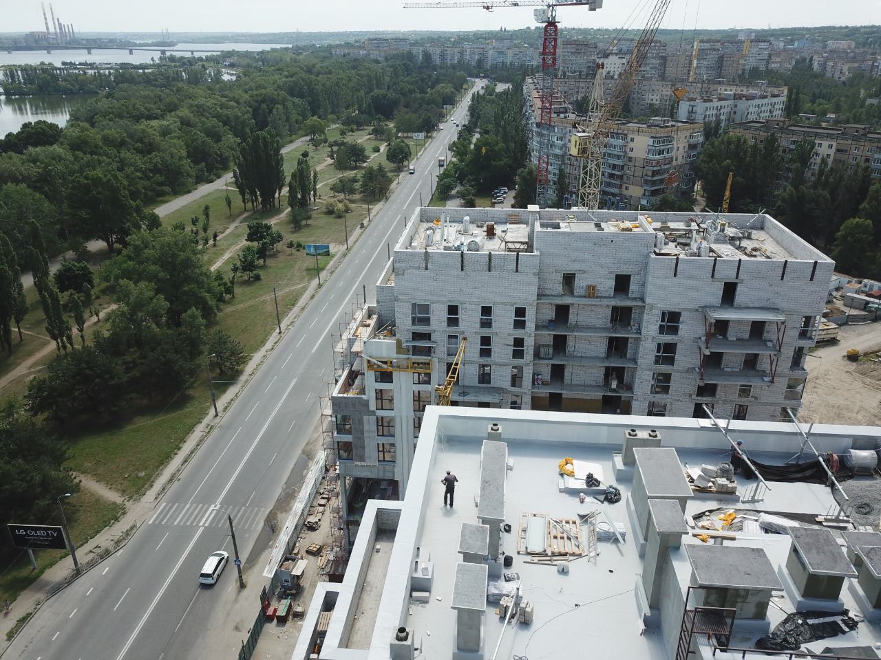 Progress of construction of the residential complex «Fifth Continent»