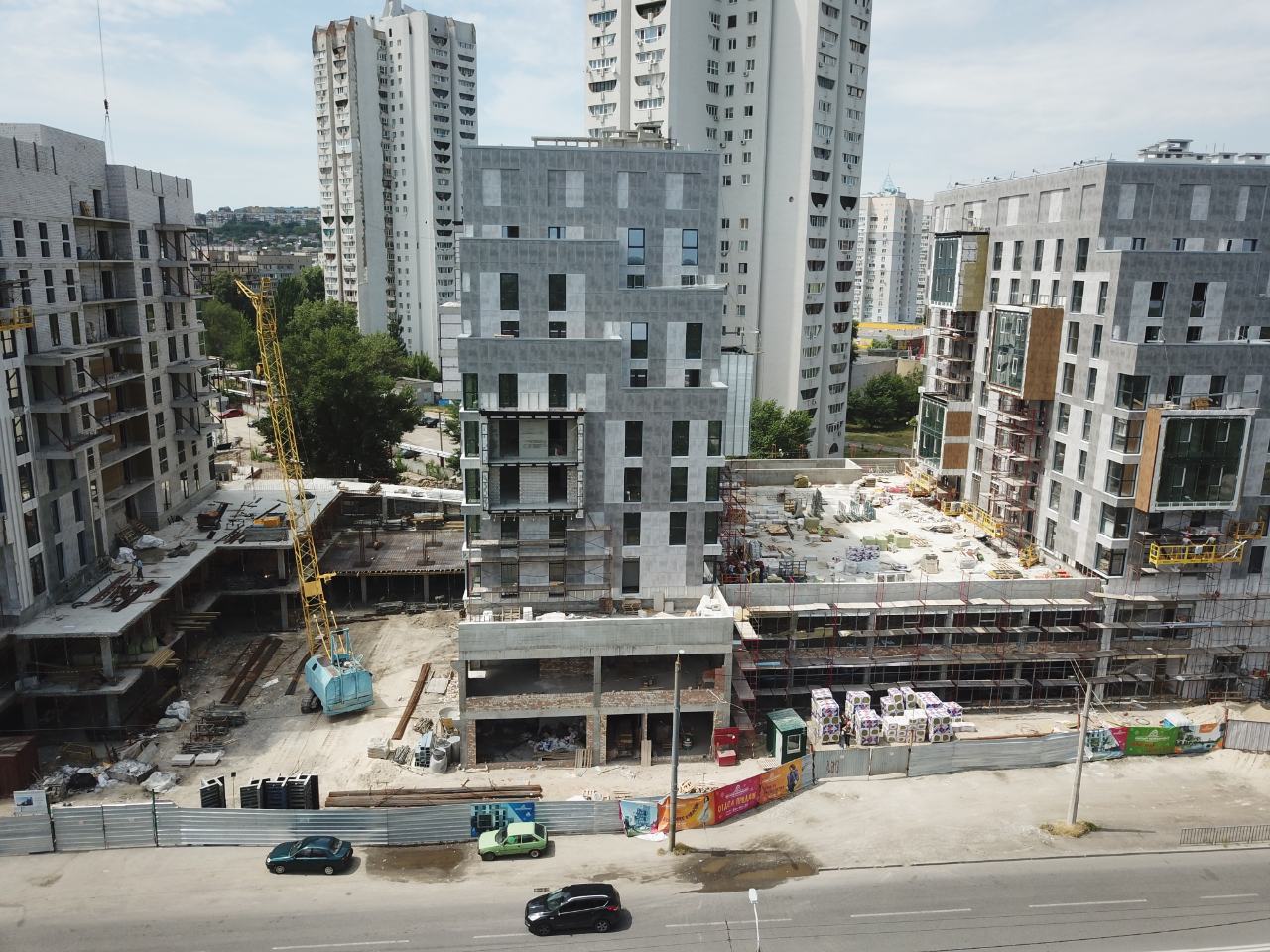 Progress of construction of the residential complex «Fifth Continent»