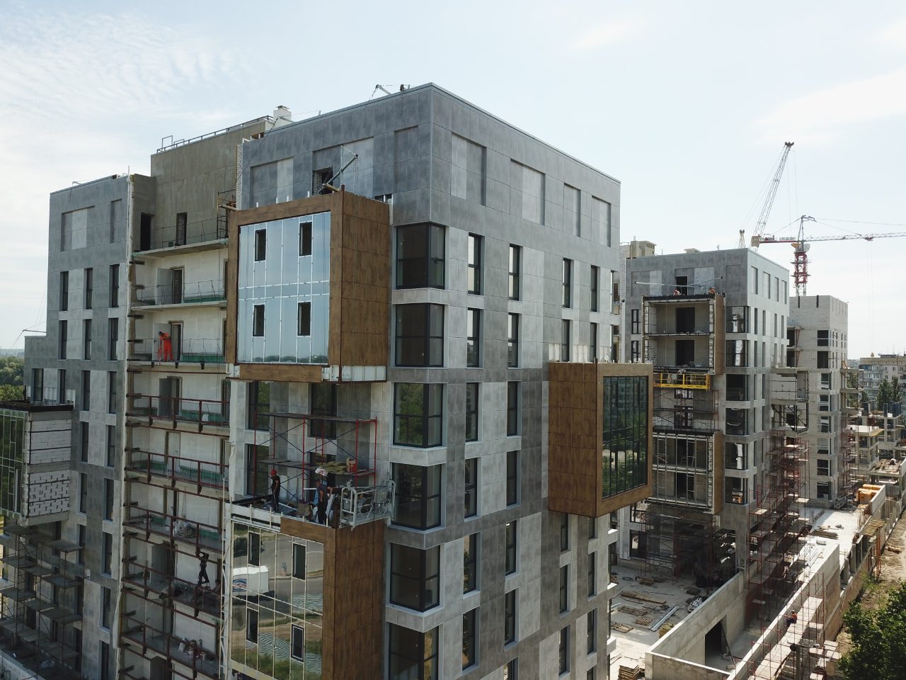 Progress of construction of the residential complex «Fifth Continent»