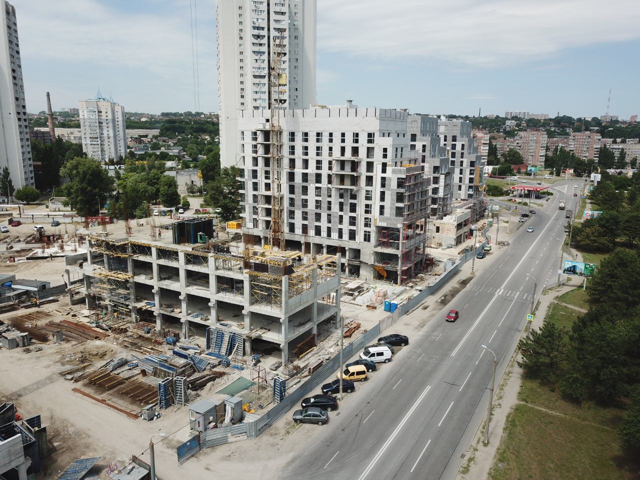 Progress of construction of the residential complex «Fifth Continent»