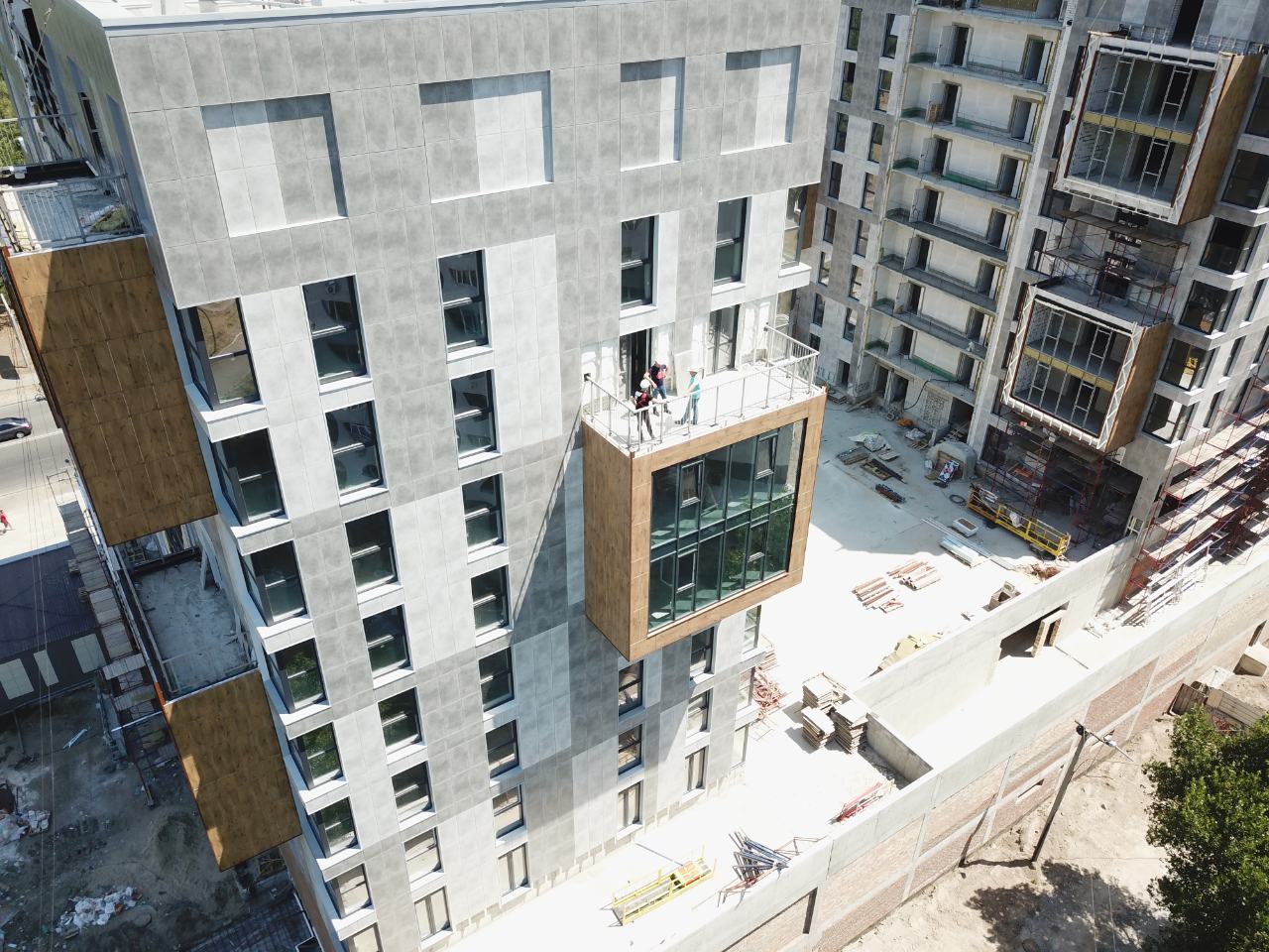 Progress of construction of the residential complex «Fifth Continent»
