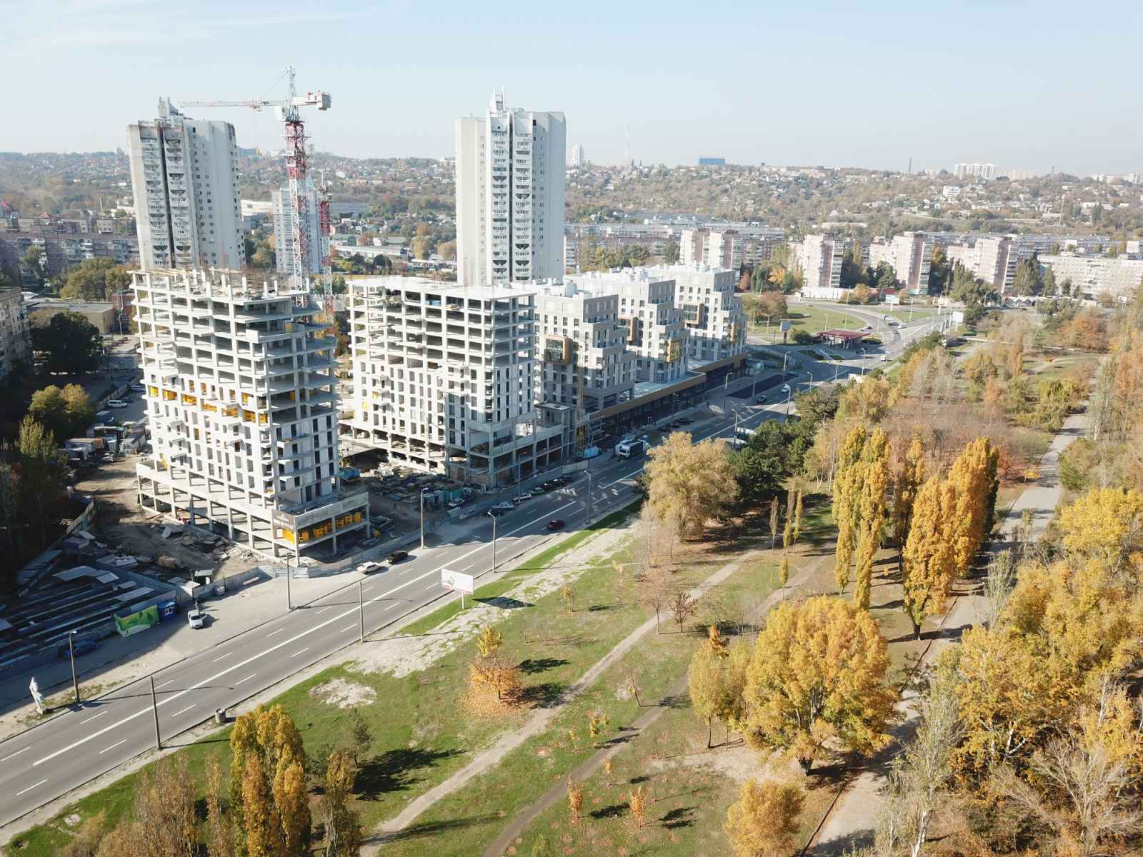 Progress of construction of the residential complex «Fifth Continent»