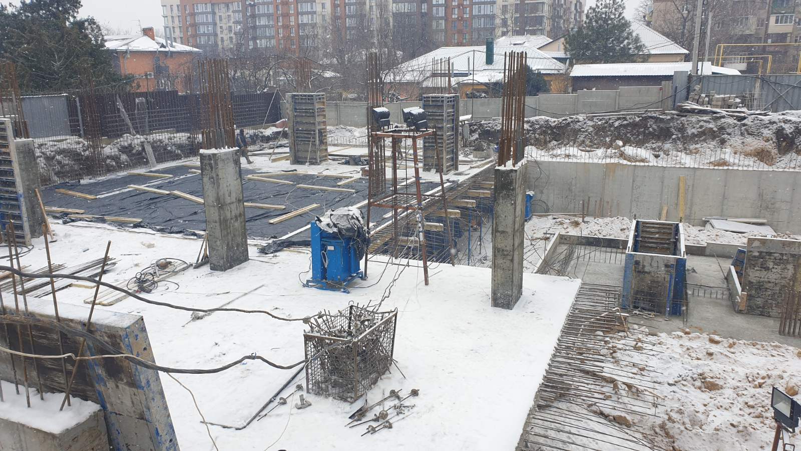Photo report of the construction of residential complex on the Olesya Gonchara street