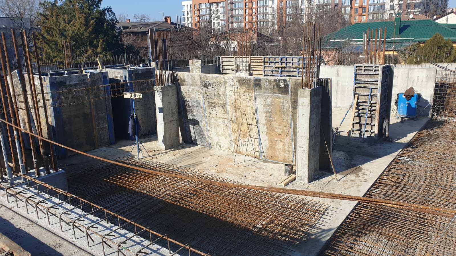 Photo report of the construction of residential complex on the Olesya Gonchara street