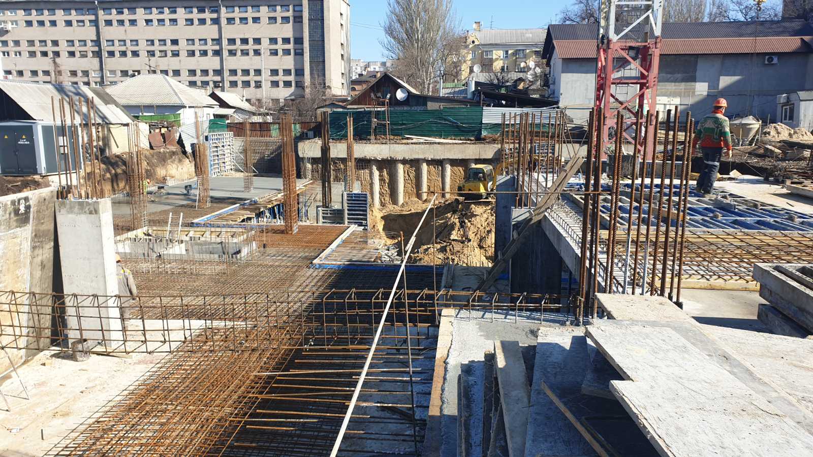 Photo report of the construction of residential complex on the Olesya Gonchara street