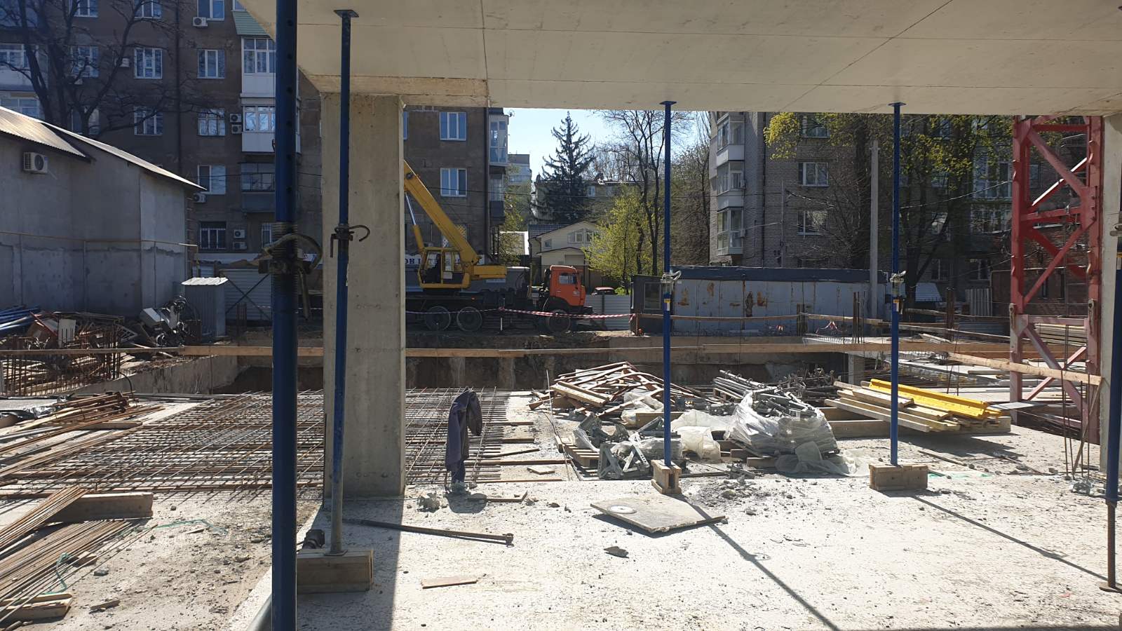 Photo report of the construction of residential complex on the Olesya Gonchara street