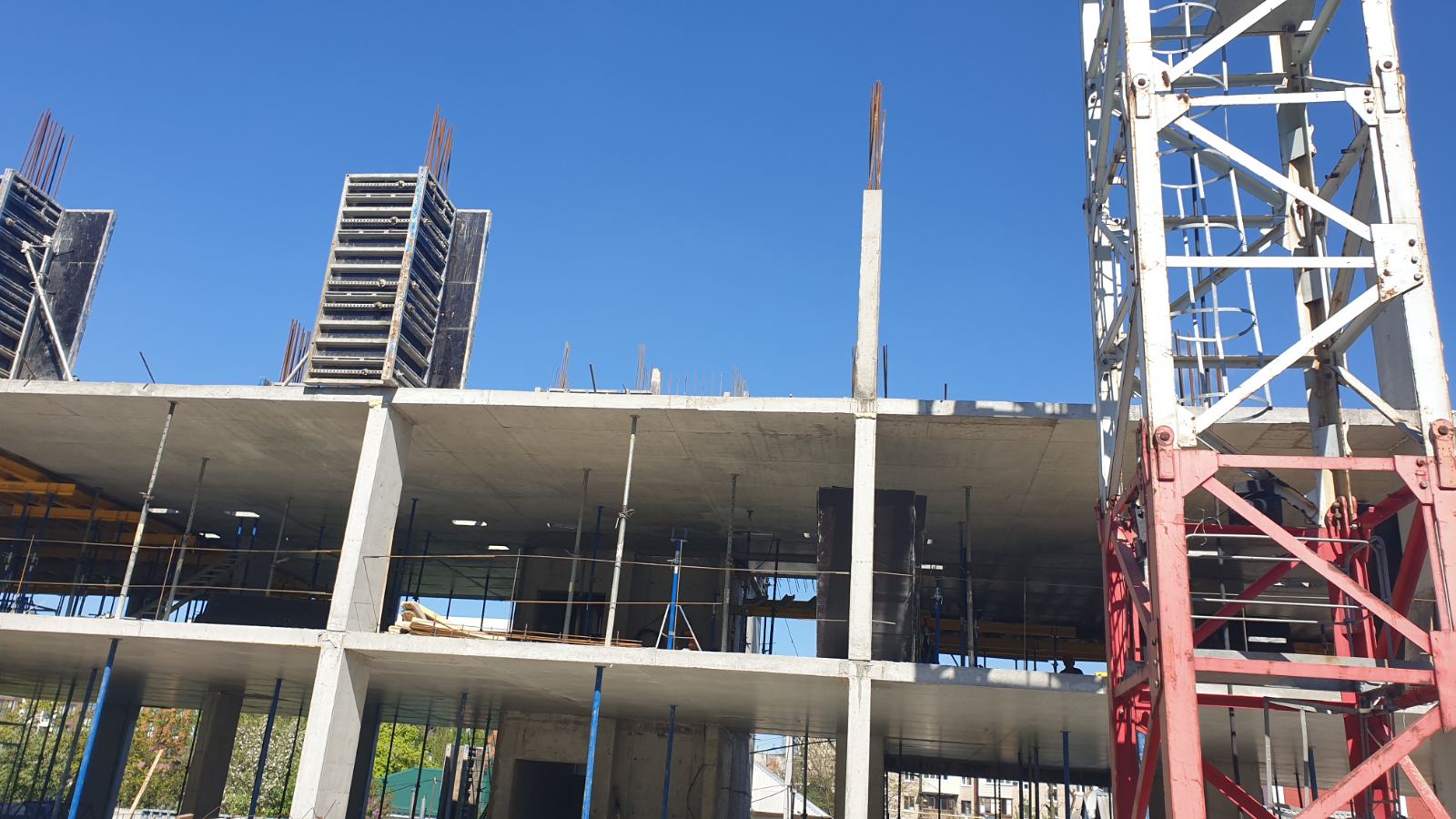 Photo report of the construction of residential complex on the Olesya Gonchara street