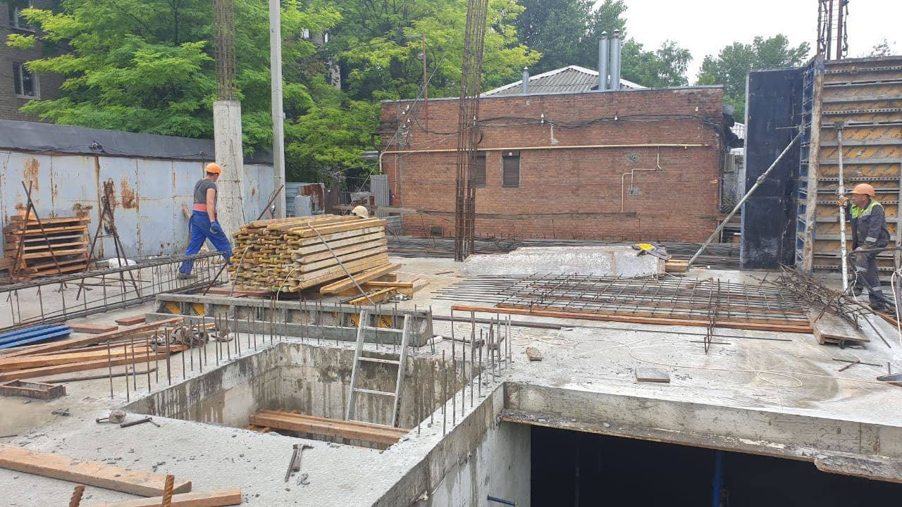 Photo report of the construction of residential complex on the Olesya Gonchara street
