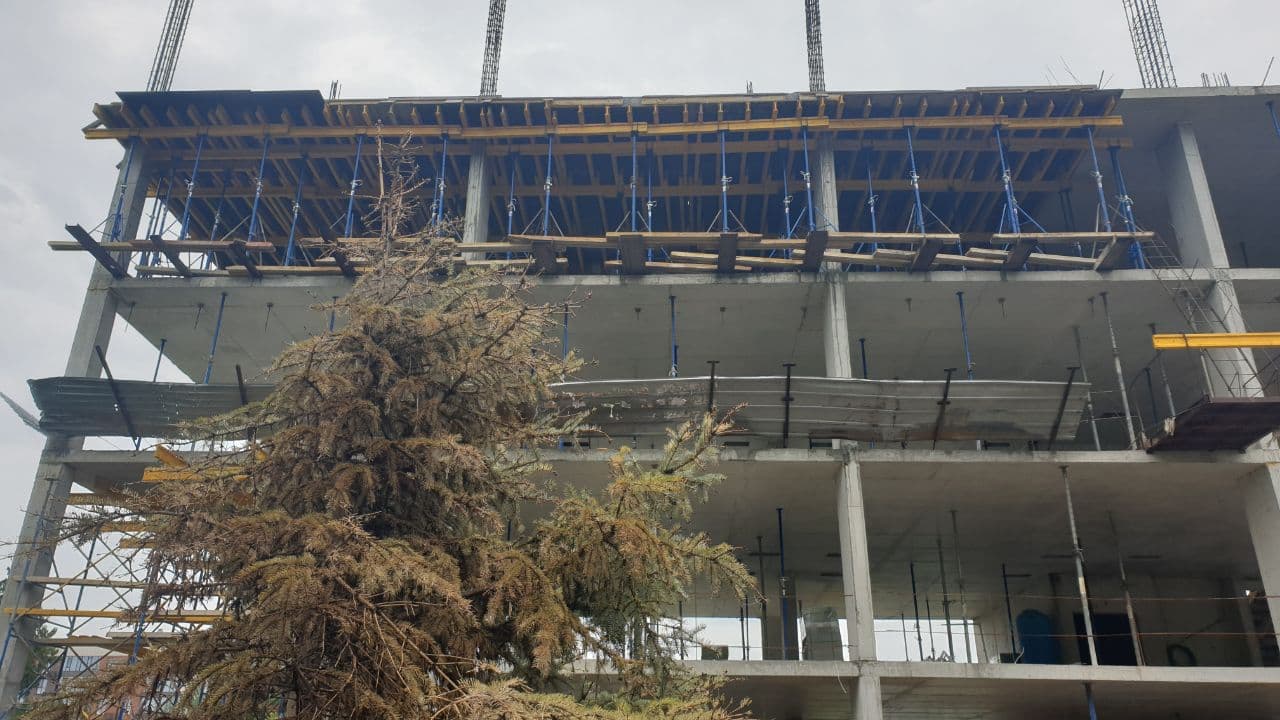 Photo report of the construction of residential complex on the Olesya Gonchara street