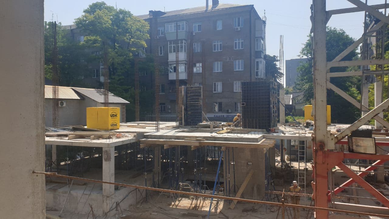 Photo report of the construction of residential complex on the Olesya Gonchara street