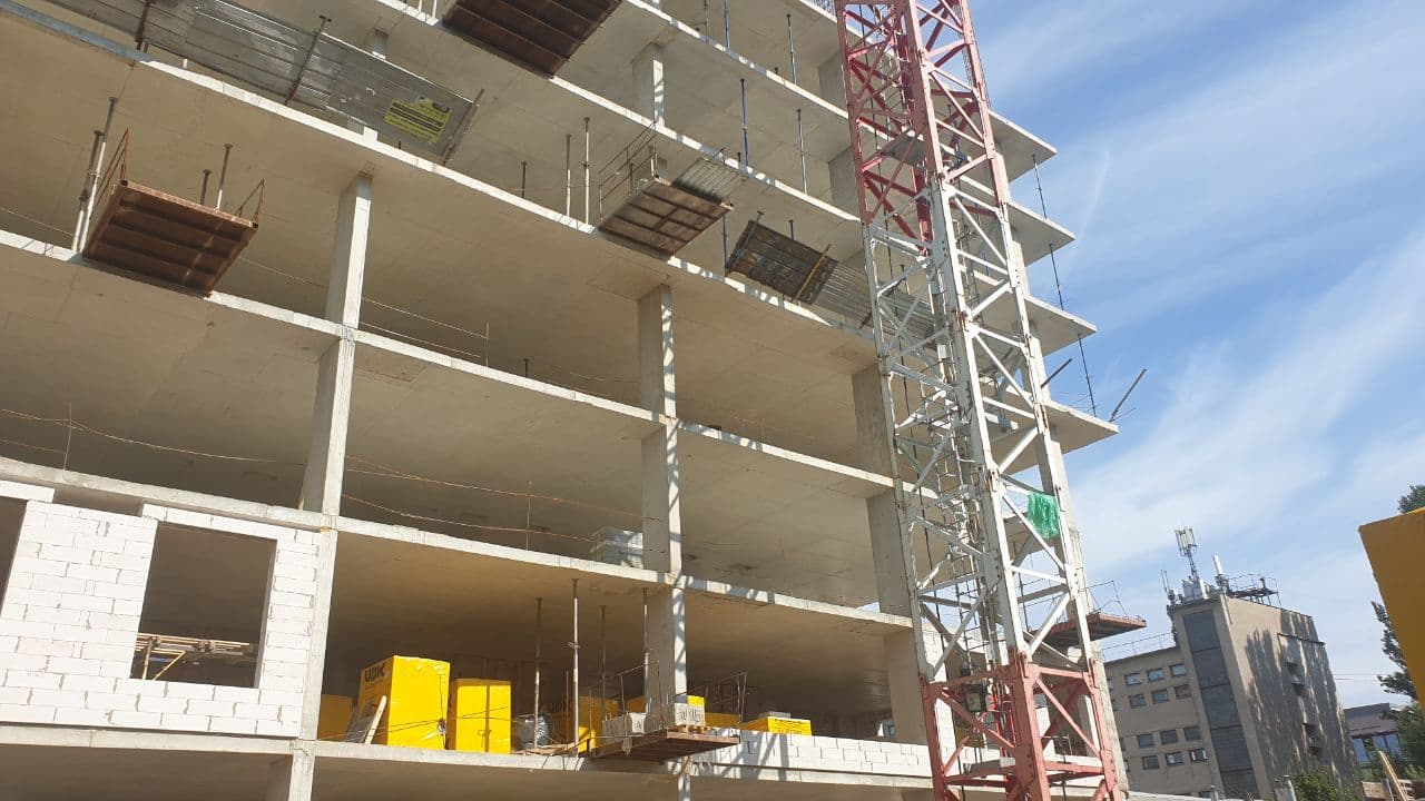 Photo report of the construction of residential complex on the Olesya Gonchara street