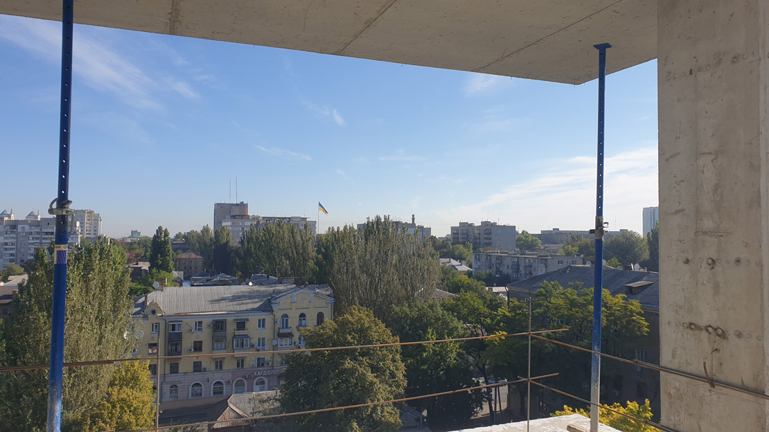 Photo report of the construction of residential complex on the Olesya Gonchara street