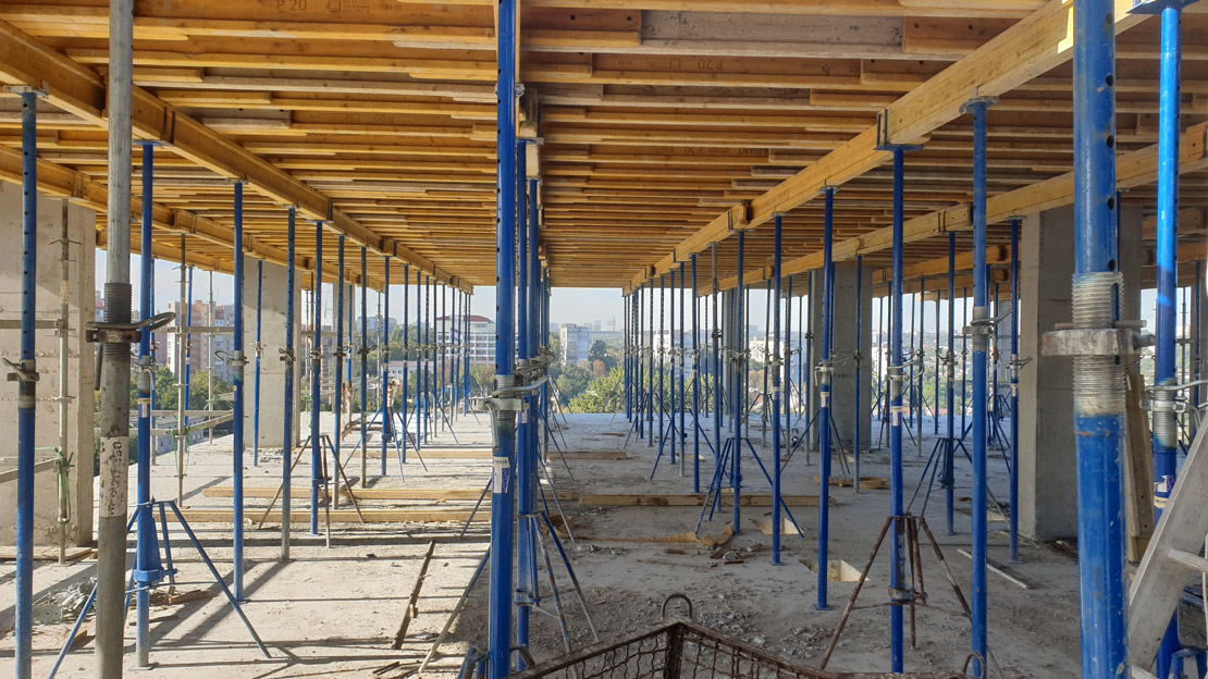 Photo report of the construction of residential complex on the Olesya Gonchara street