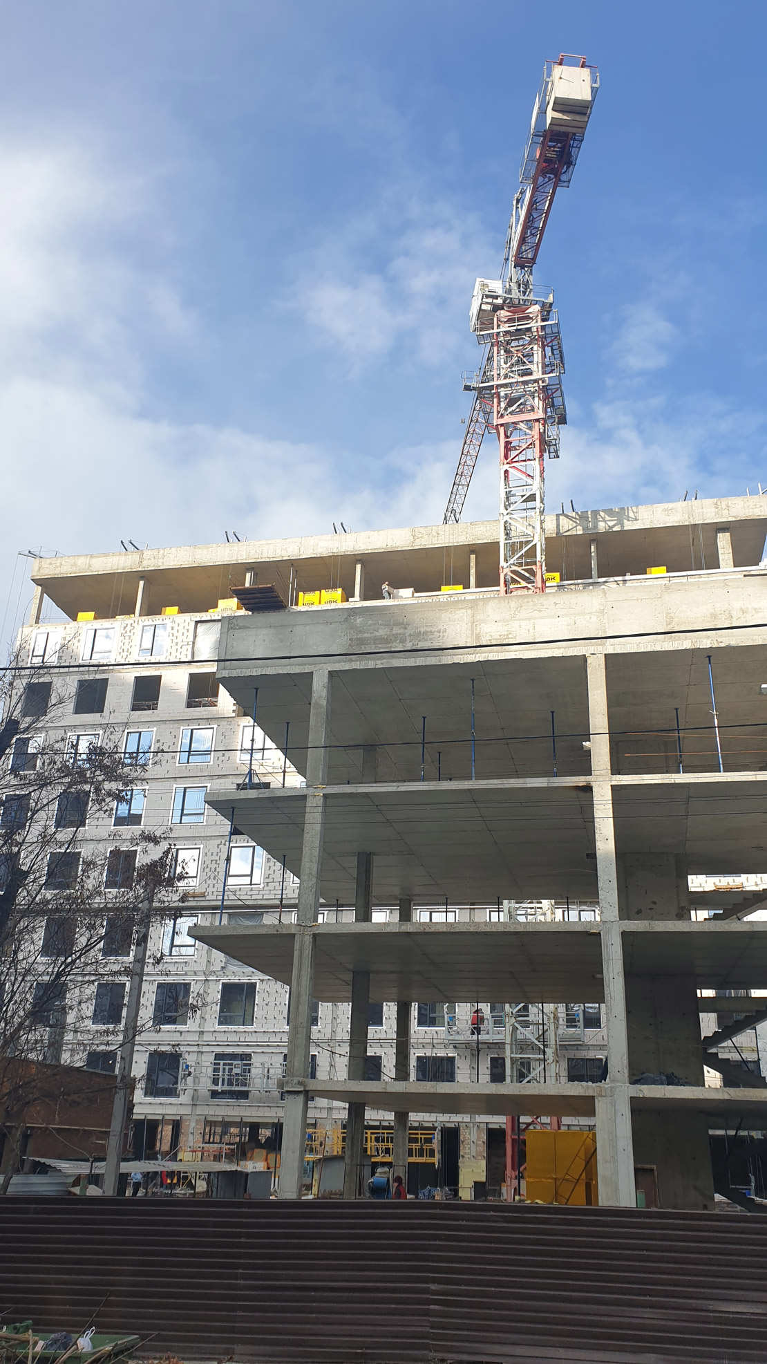Photo report of the construction of residential complex on the Olesya Gonchara street