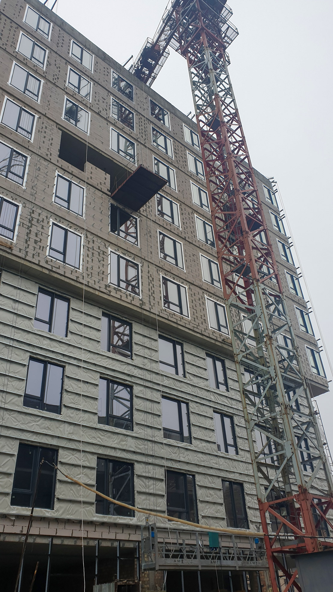 Photo report of the construction of residential complex on the Olesya Gonchara street