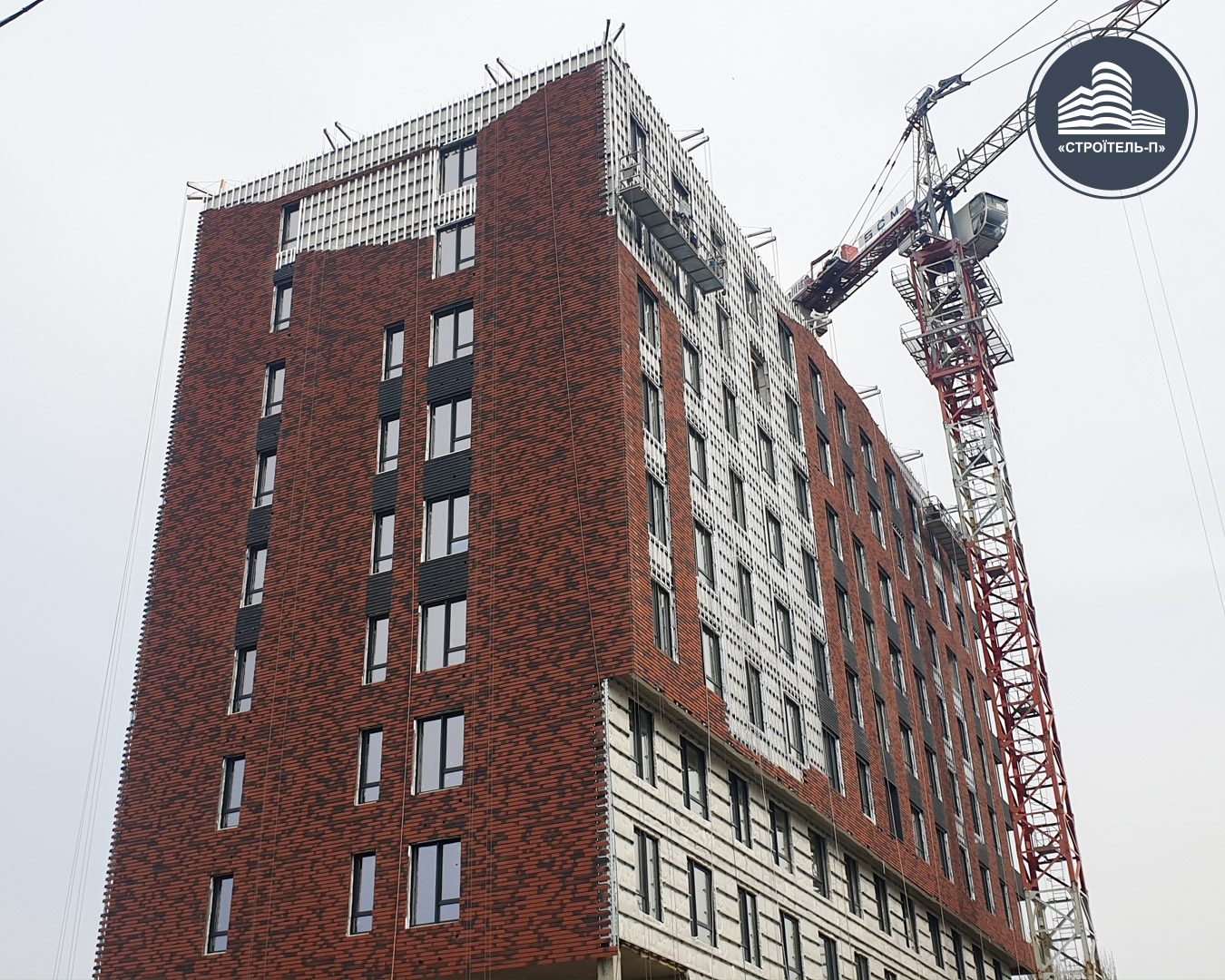 Photo report of the construction of residential complex on the Olesya Gonchara street