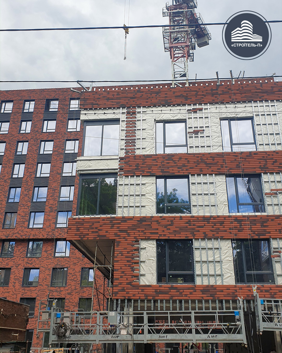 Photo report of the construction of residential complex on the Olesya Gonchara street