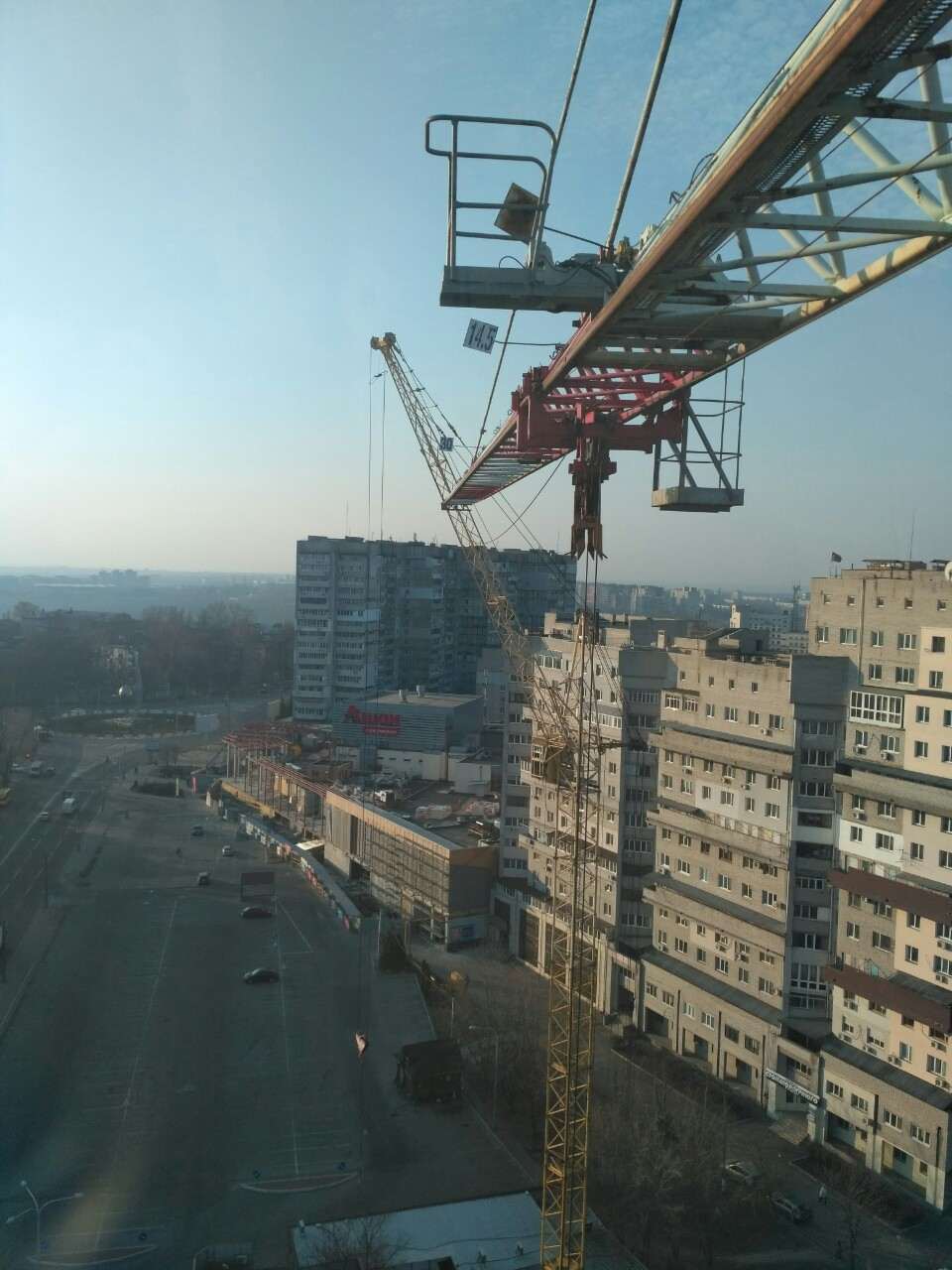 Photos from the construction of the residential complex «Grani»