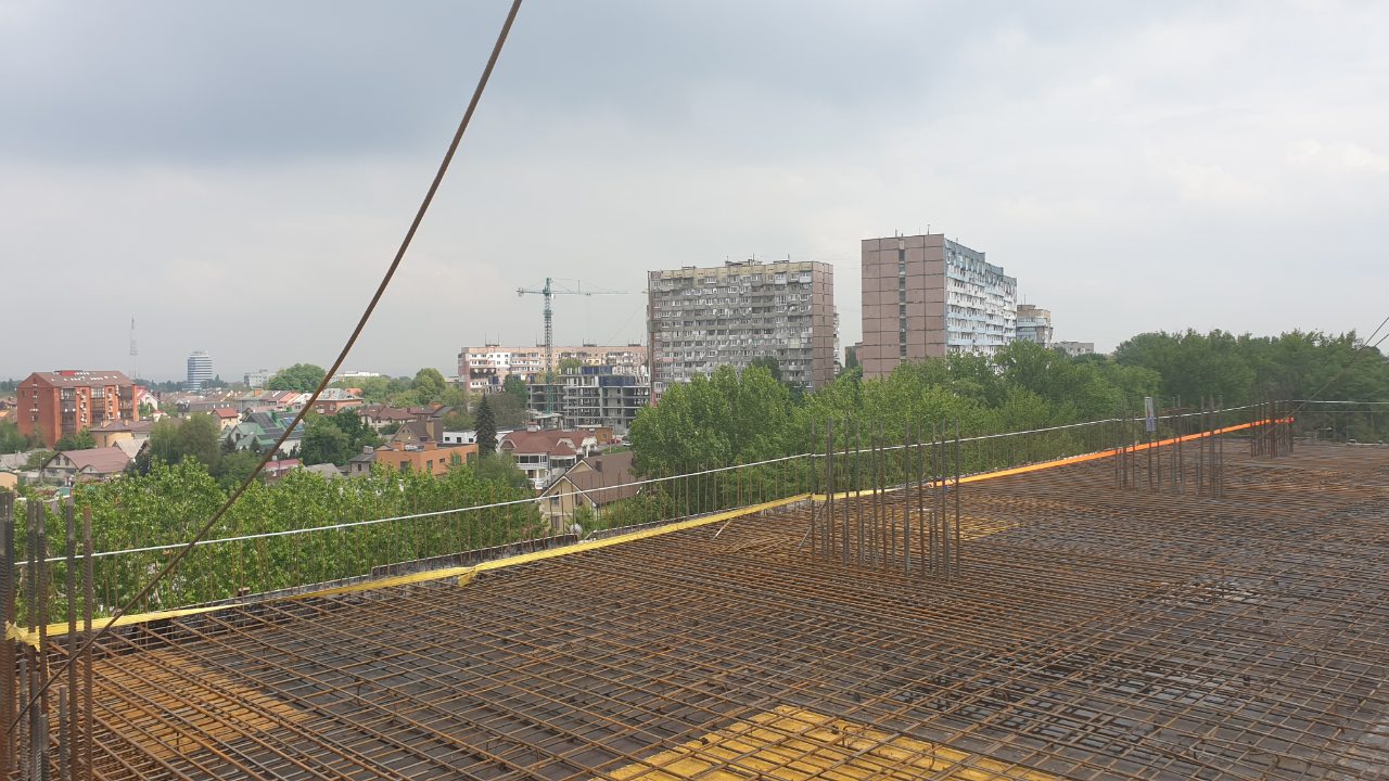 Photos from the construction of the residential complex «Grani»