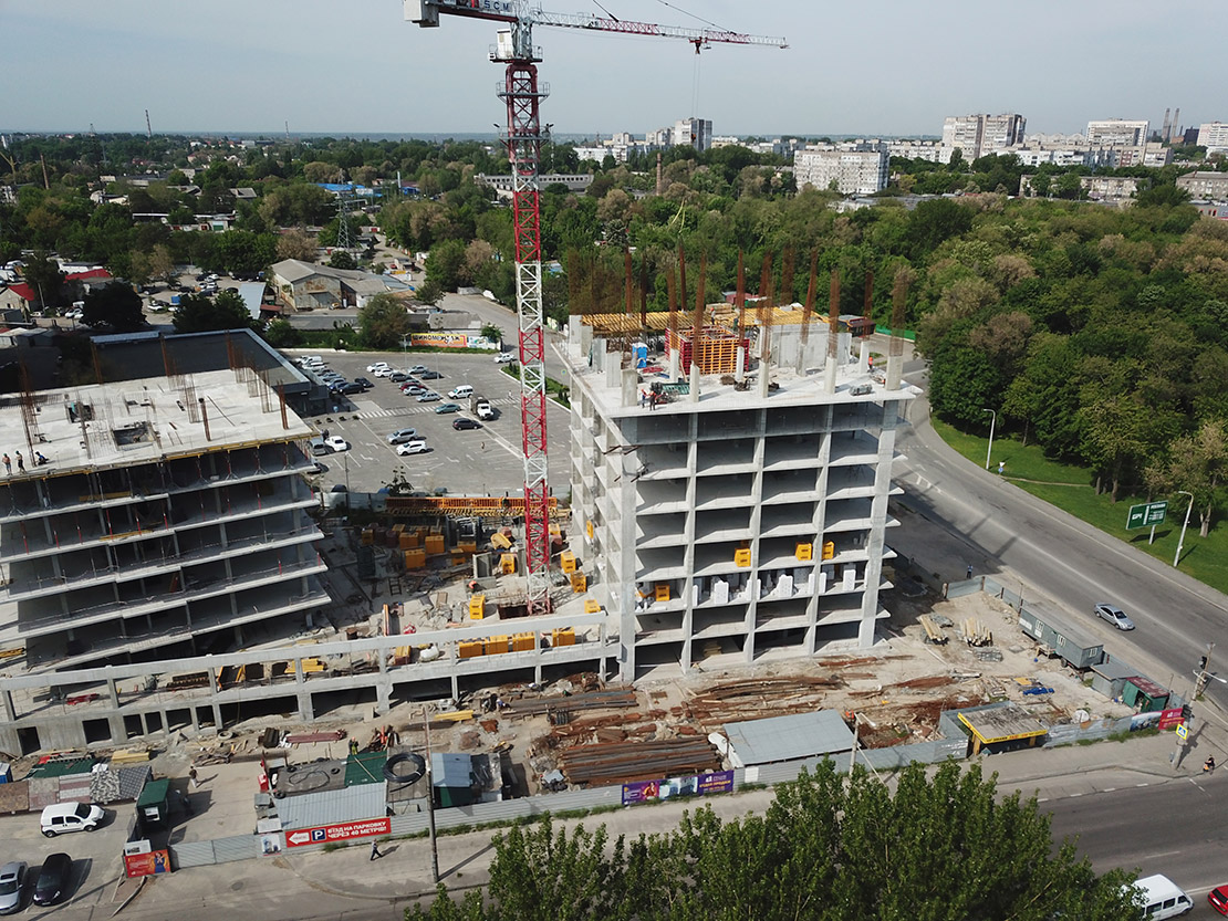 Progress of construction of the residential complex «Fifth Continent»