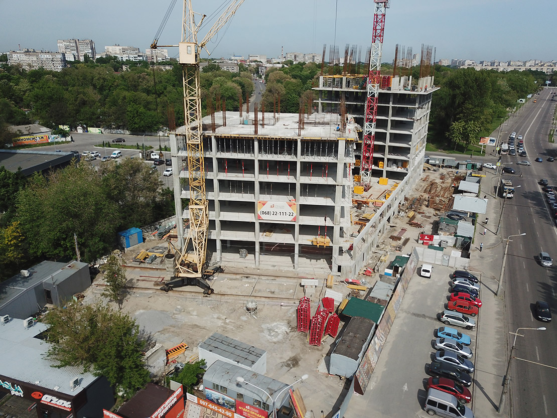 Progress of construction of the residential complex «Fifth Continent»